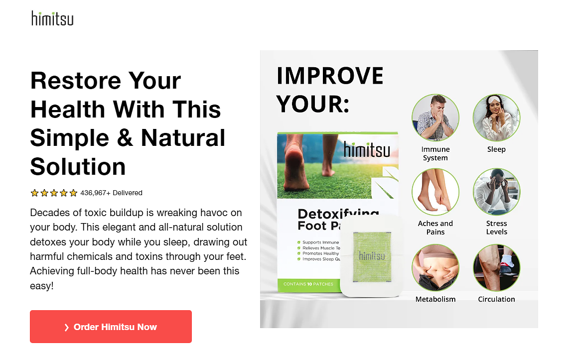 Himitsu Detox Foot Patches  Reviews [2024]: Working, Official Website, Cost & Buy In USA, CA