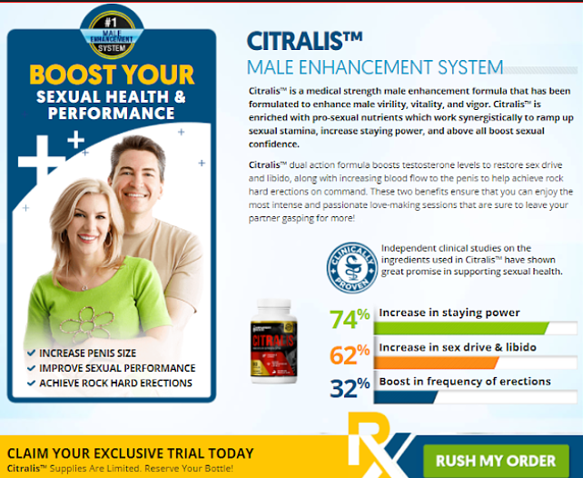 Citralis Male Enhancement Official Website, Working, Price In ZA & Reviews